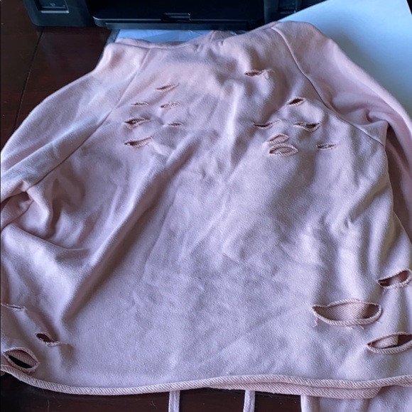 cropped pink hoodie - Picture 5 of 5